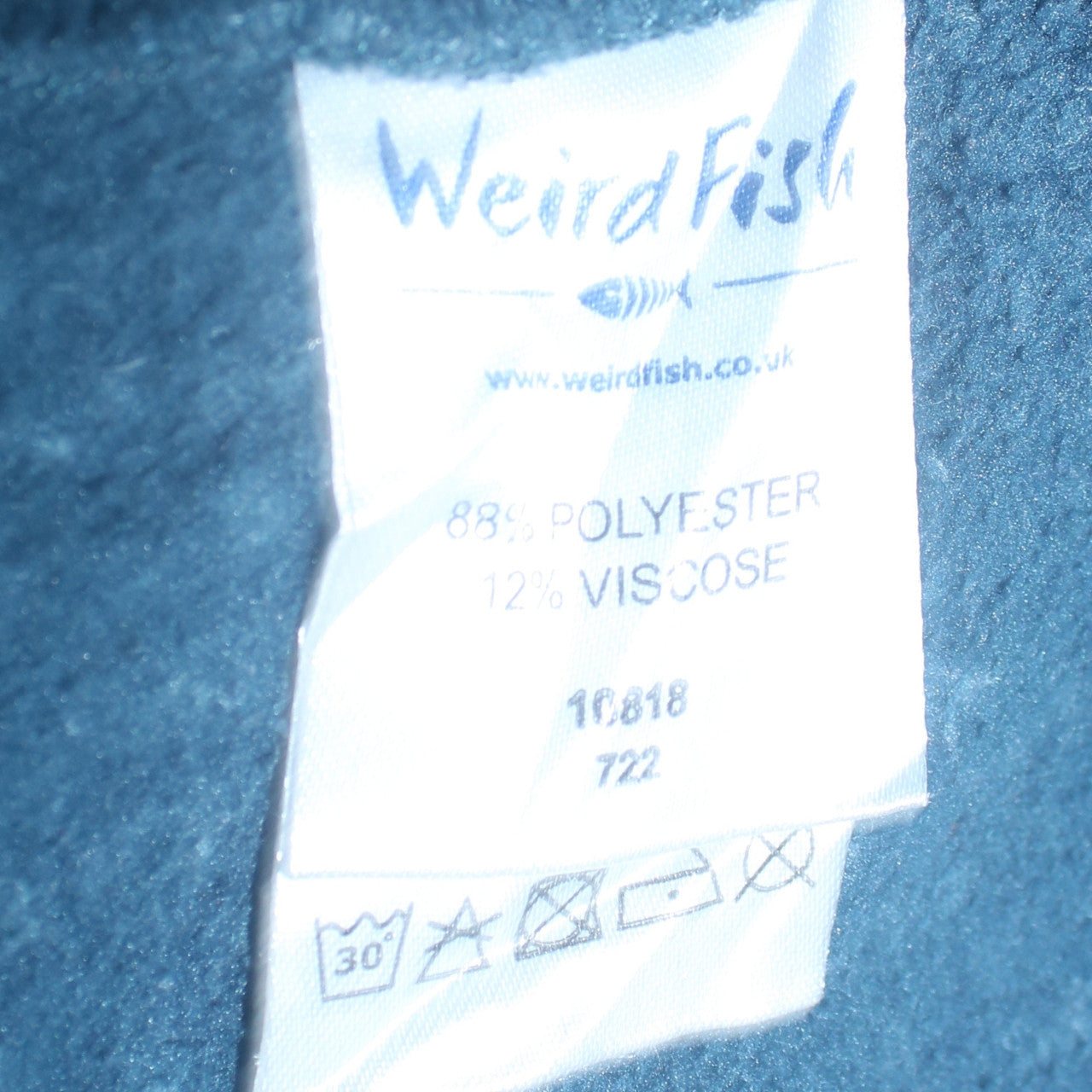 Weird Fish Men's Blue 2XL 1/4 Zip Collared Knit Sweatshirt