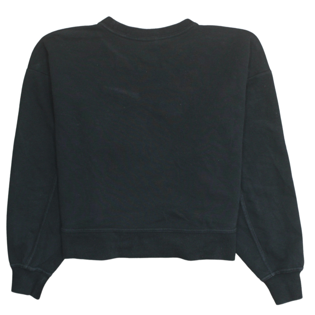 Nike Women Black S Crew Neck Pullover Sweatshirt Cotton Blend