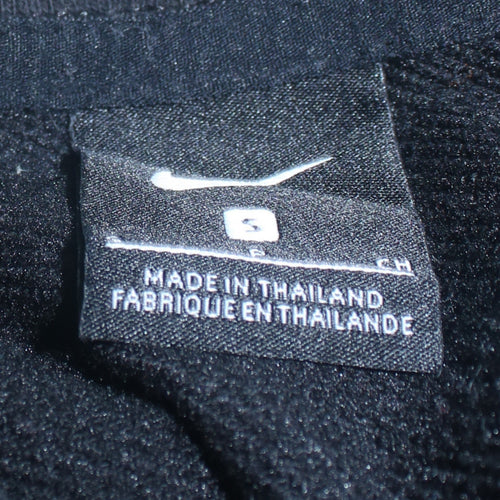 Nike Women Black S Crew Neck Pullover Sweatshirt Cotton Blend
