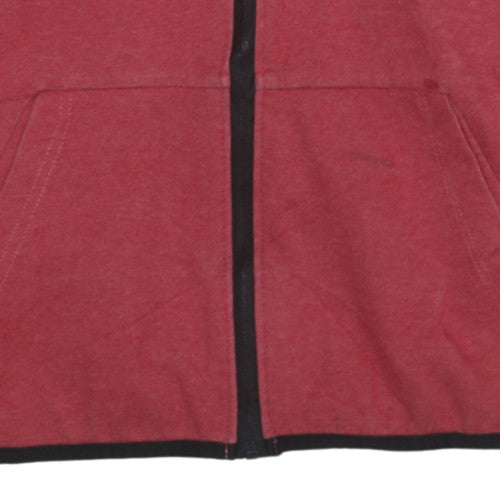 Nike Men's Red Full Zip Hoodie Size M Fleece Jacket