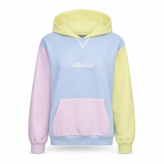 Front view of Ellesse women’s multicoloured hoodie uk 10 pastel pullover cotton blend
