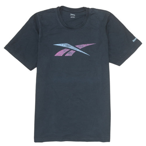 Reebok Men's Black Graphic Logo T-Shirt Size M Sportswear
