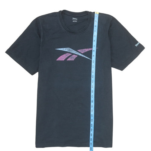 Reebok Men's Black Graphic Logo T-Shirt Size M Sportswear
