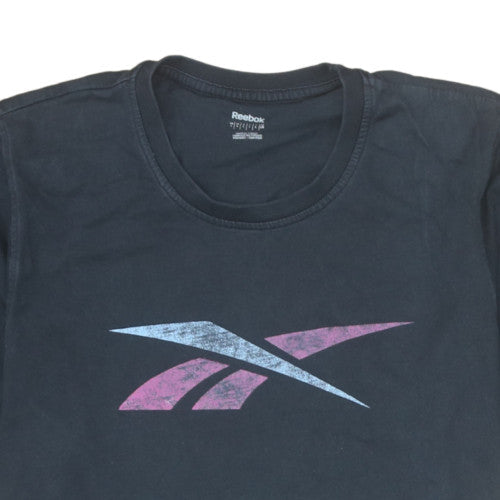 Reebok Men's Black Graphic Logo T-Shirt Size M Sportswear