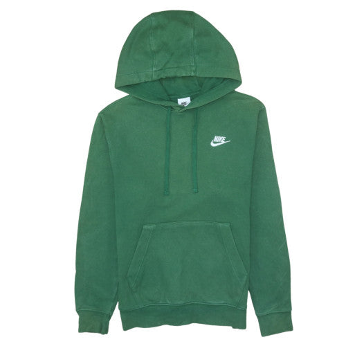 Nike Mens Green Pullover Fleece Hoodie XS Regular Fit Sports Style