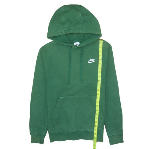 Nike Mens Green Pullover Fleece Hoodie XS Regular Fit Sports Style