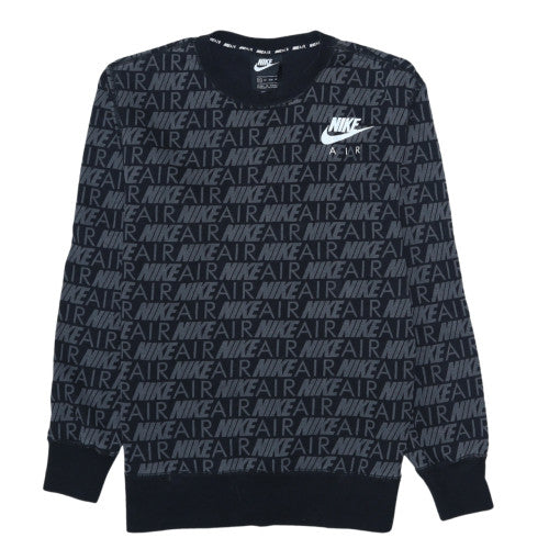 Nike Air Men's Black XS Crew Neck Graphic Sweatshirt