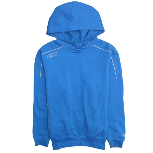 Reebok Men's Blue Pullover Hoodie Size M Lightweight Sportswear