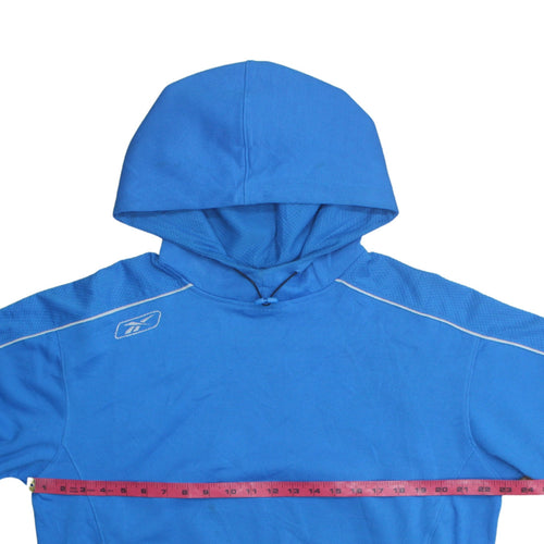 Reebok Men's Blue Pullover Hoodie Size M Lightweight Sportswear