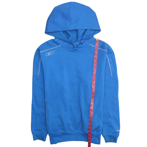 Reebok Men's Blue Pullover Hoodie Size M Lightweight Sportswear