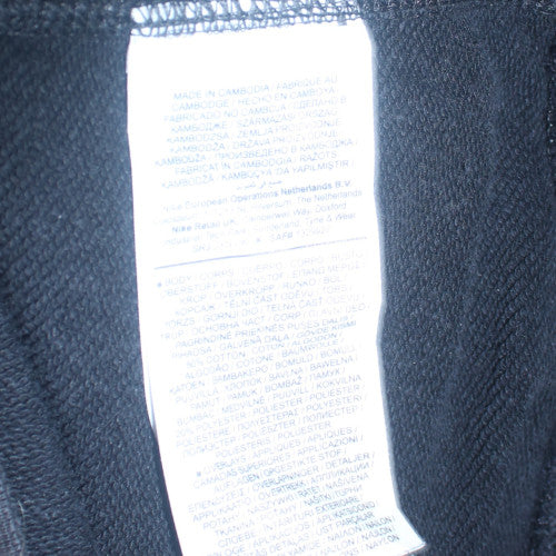 Nike Men's Black Medium Pullover Hoodie Fleece Sweatshirt