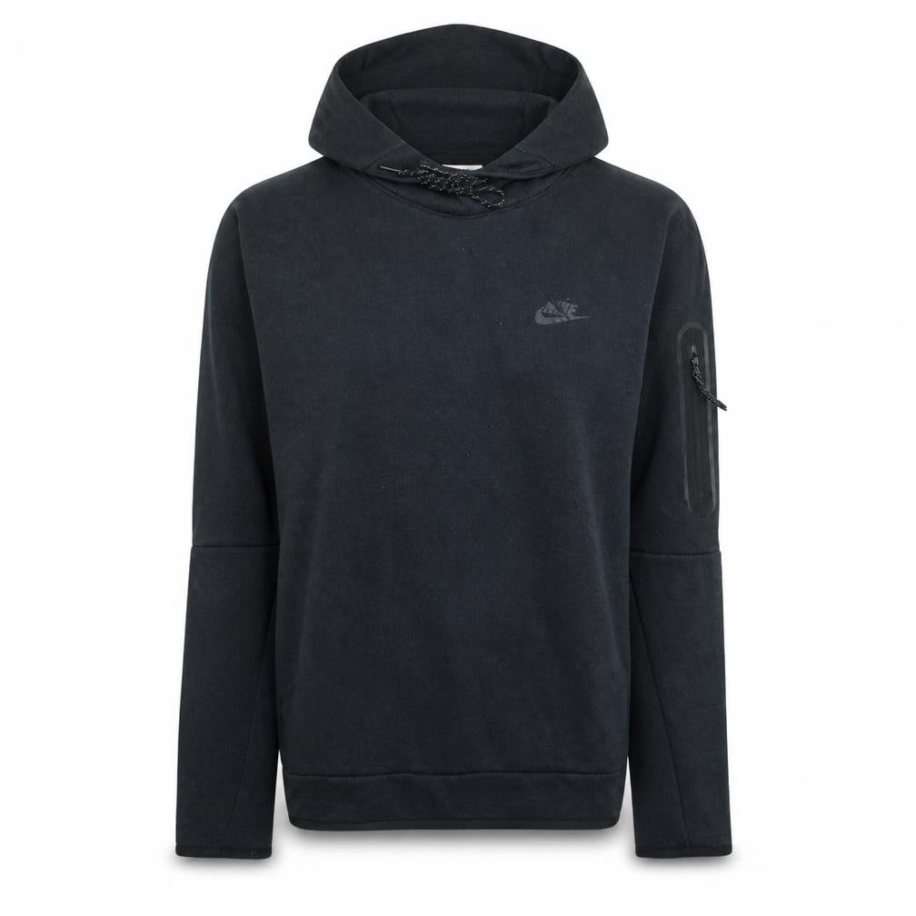 Front view of Nike Women's Black Pullover Hoodie Small Cotton Blend