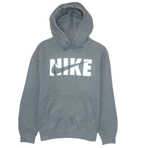 Nike Men's Grey Pullover Hoodie M Sportswear Fleece Sweatshirt
