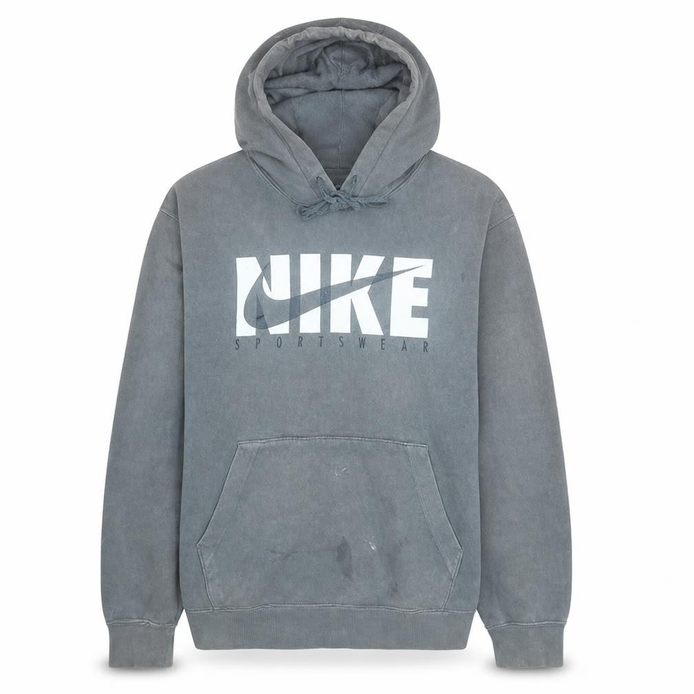 Nike Men's Grey Pullover Hoodie M Sportswear Fleece Sweatshirt