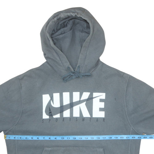 Nike Men's Grey Pullover Hoodie M Sportswear Fleece Sweatshirt