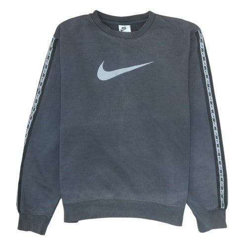 Nike Men's Grey Crew Neck Logo Sweatshirt M Regular Fit
