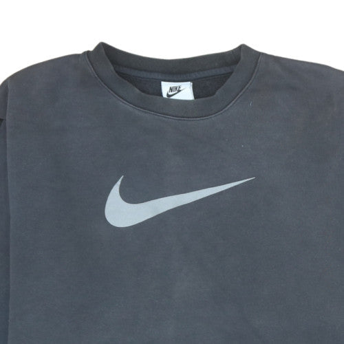 Nike Men's Grey Crew Neck Logo Sweatshirt M Regular Fit