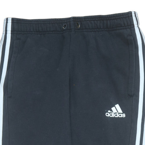 Adidas Men Black Jogger Trousers M Regular Fit Sports Pants
