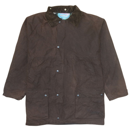 England Coprah Men’s Brown 2XL Waxed Cotton Country Coat