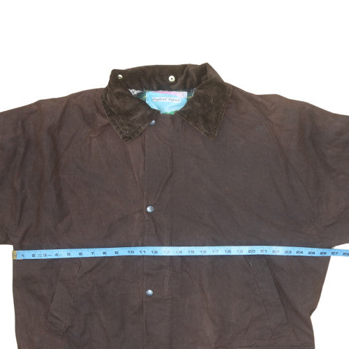 England Coprah Men’s Brown 2XL Waxed Cotton Country Coat