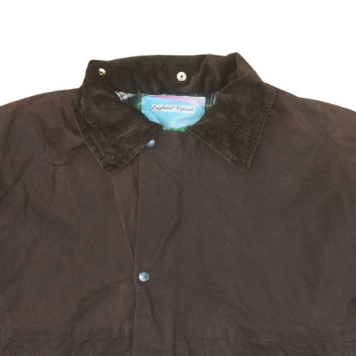 England Coprah Men’s Brown 2XL Waxed Cotton Country Coat