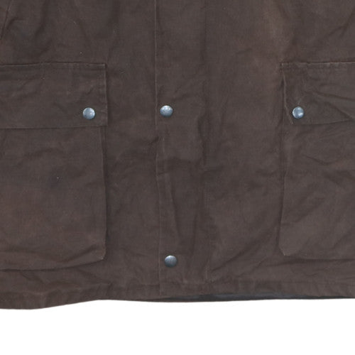 England Coprah Men’s Brown 2XL Waxed Cotton Country Coat