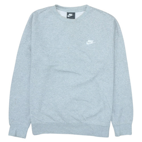 Nike Mens Grey Crew Neck Pullover Sweatshirt L Regular Fit