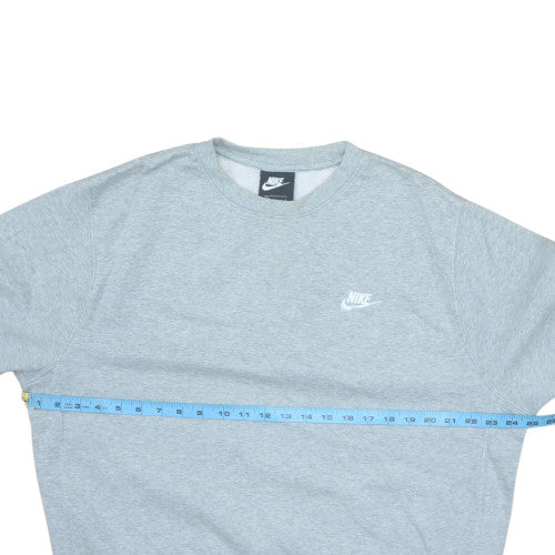 Nike Mens Grey Crew Neck Pullover Sweatshirt L Regular Fit