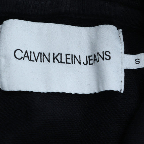 Calvin Klein Jeans Men's Black Pullover Hoodie Size S Logo Design