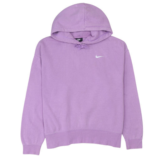 Nike Women's Purple Pullover Hoodie Size L Cotton Blend