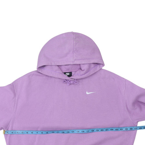 Nike Women's Purple Pullover Hoodie Size L Cotton Blend