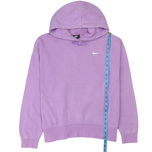 Nike Women's Purple Pullover Hoodie Size L Cotton Blend