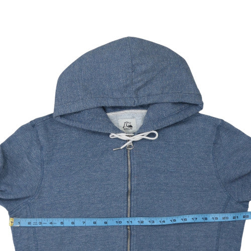 Quiksilver Men's Blue Full Zip Hoodie Size M Regular Fit