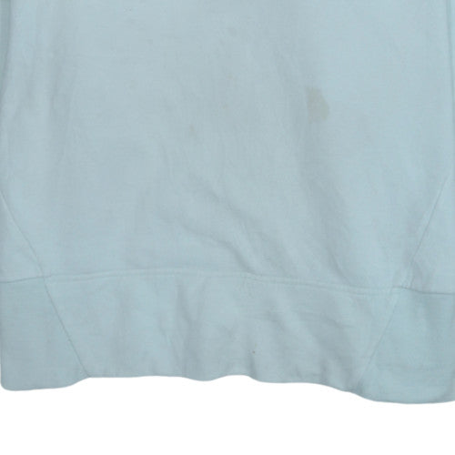 Adidas Women's Blue 1X Pullover Hoodie Cotton Blend Casual