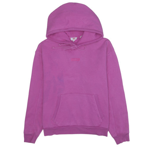 Levi's Womens Pink Pullover Hoodie Medium Cotton Casual
