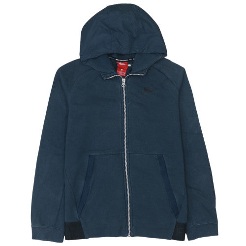 Nike Air Max Boys Blue Full Zip Hoodie Size L 12-13 Years