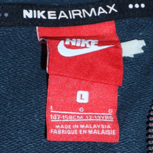 Nike Air Max Boys Blue Full Zip Hoodie Size L 12-13 Years