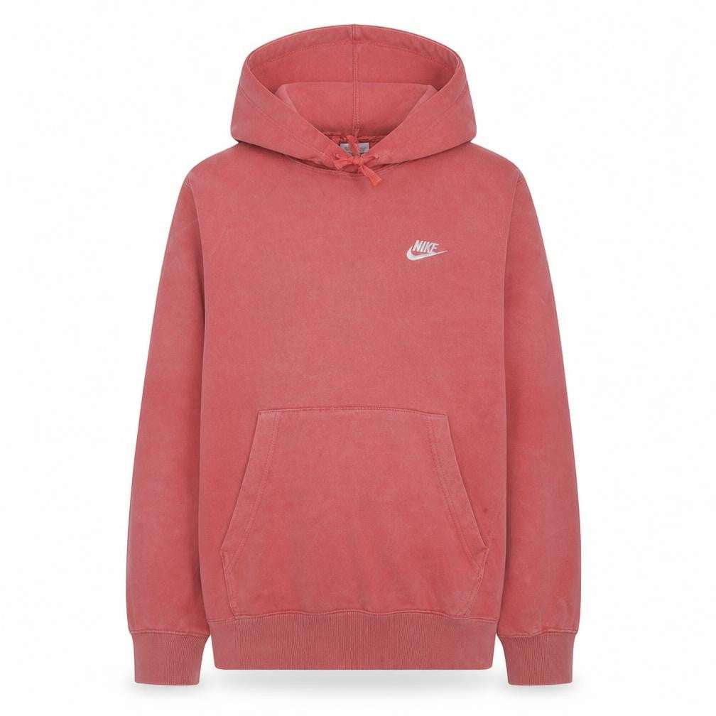 Front view of Nike women’s pink pullover hoodie xs hooded sweatshirt