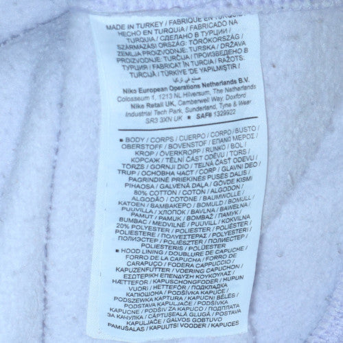 Nike Women’s White XL Pullover Hoodie Cotton Blend Casual
