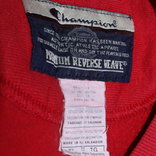 Champion Men's Red XL Pullover Reverse Weave Sweatshirt