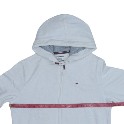 Tommy Hilfiger Men's White Full Zip Hoodie Size S