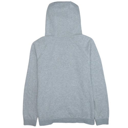 Nike Men Grey Pullover Hoodie L Regular Fit Sports Logo Sweatshirt