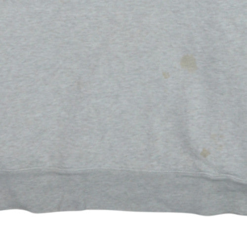 Nautica Men's Grey 1/4 Zip Fleece Sweatshirt L Regular Fit