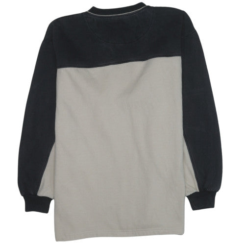 Lee Cooper Mens Beige & Black V-Neck Sweatshirt XL Classic Cotton