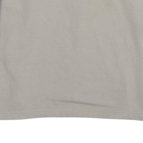 Lee Cooper Mens Beige & Black V-Neck Sweatshirt XL Classic Cotton