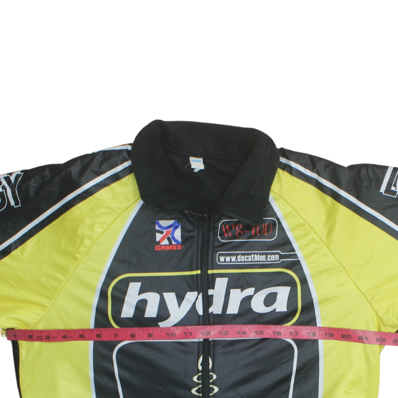 Decathlon Men's Black Yellow Hydra Track Jacket Size M Polyester