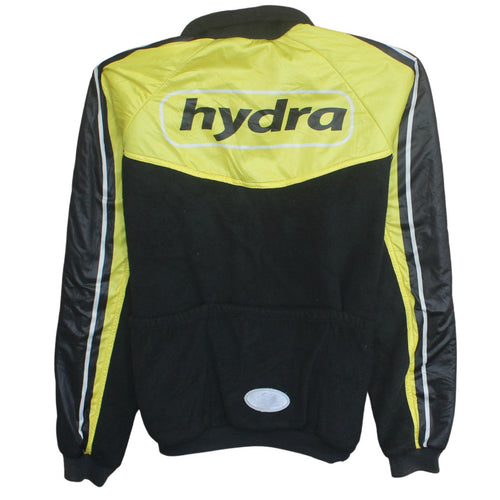 Decathlon Men's Black Yellow Hydra Track Jacket Size M Polyester