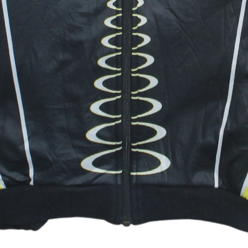 Decathlon Men's Black Yellow Hydra Track Jacket Size M Polyester