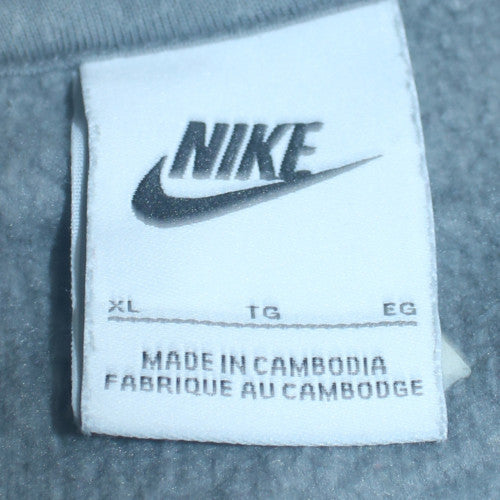 Nike Mens Grey Full Zip Hooded Fleece Hoodie XL