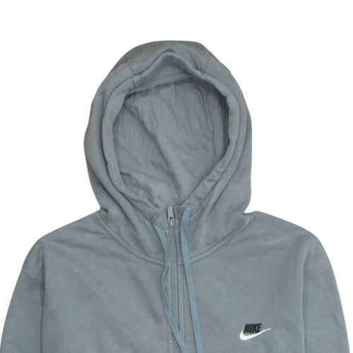 Nike Mens Grey Full Zip Hooded Fleece Hoodie XL